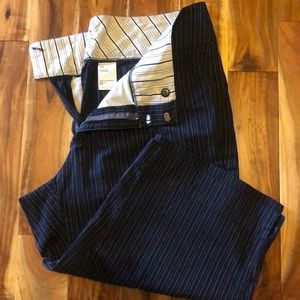 Dockers pin stripe navy capris